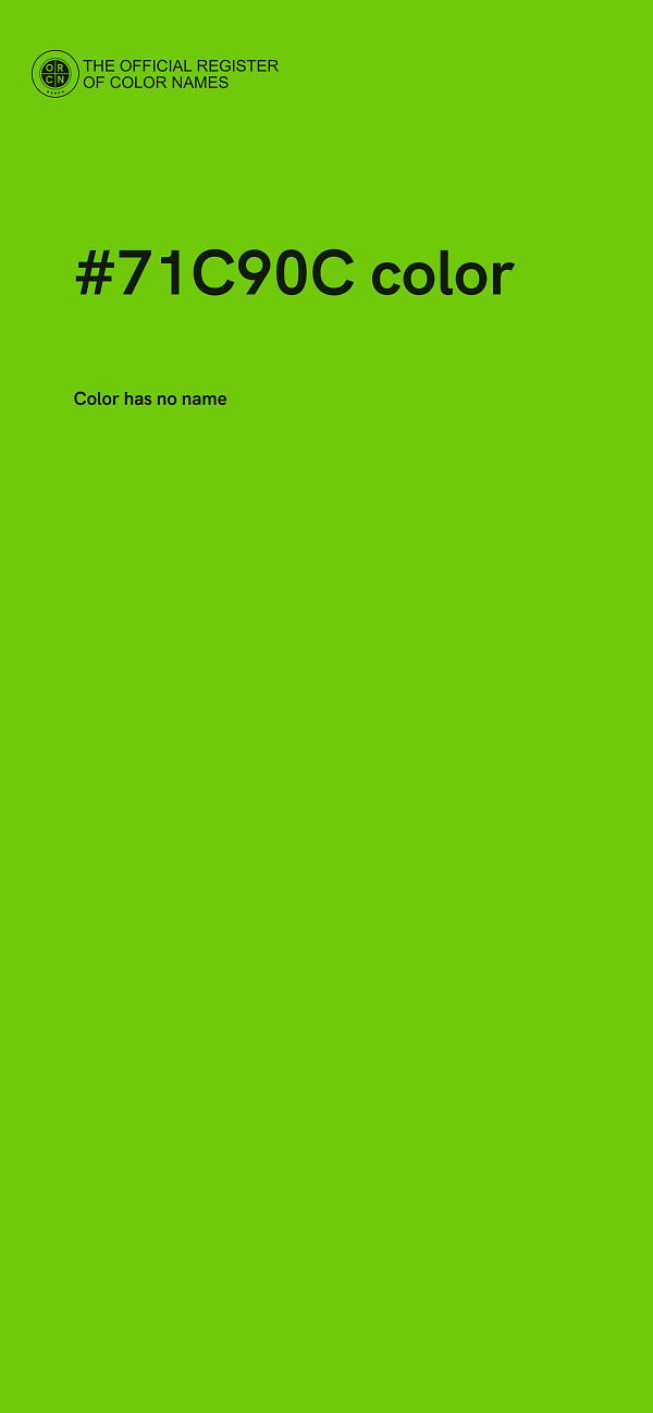#71C90C color image