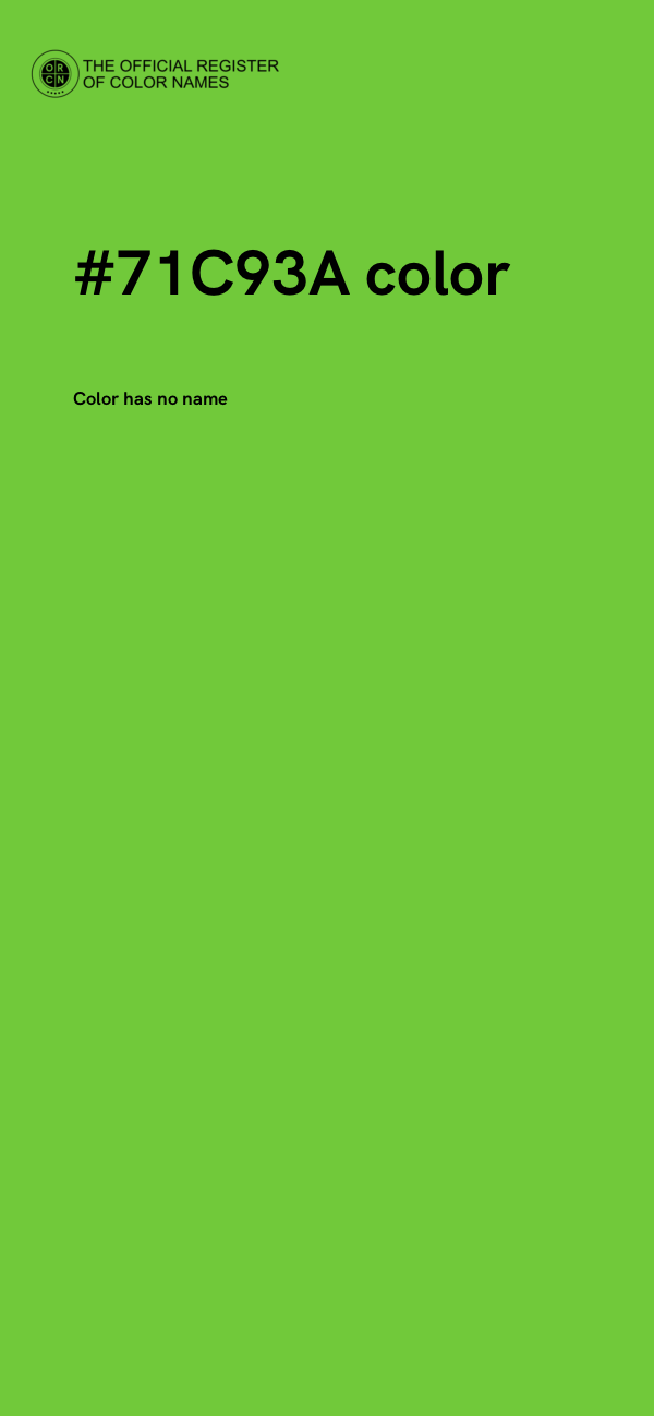 #71C93A color image
