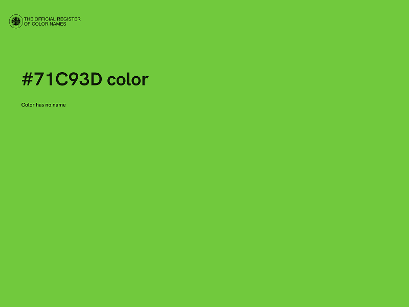 #71C93D color image