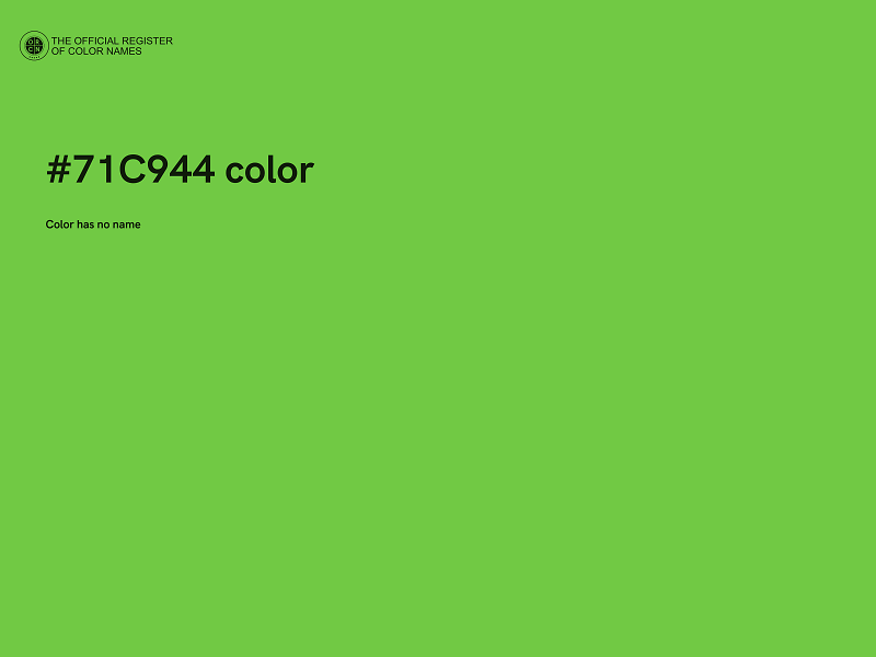 #71C944 color image