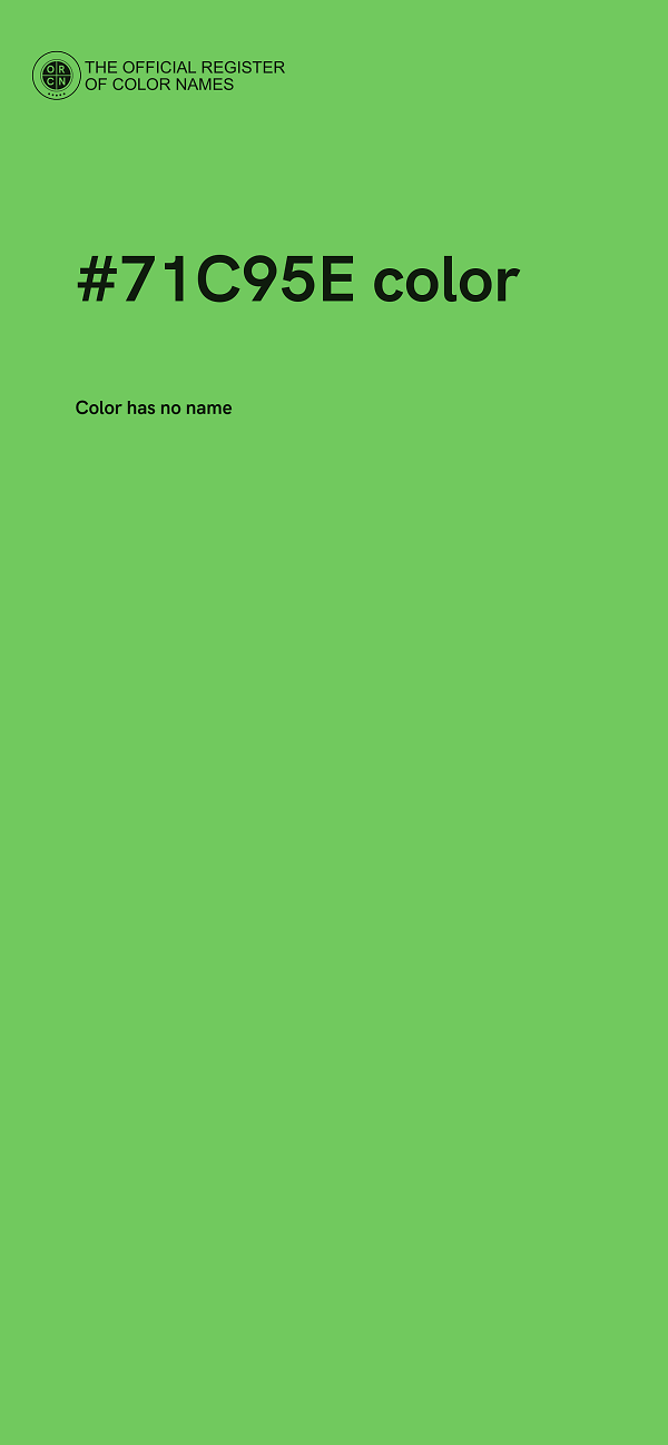 #71C95E color image
