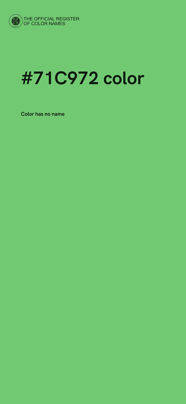 #71C972 color image