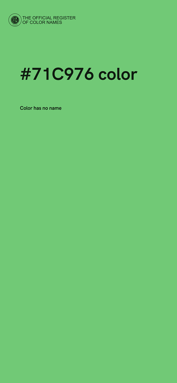 #71C976 color image