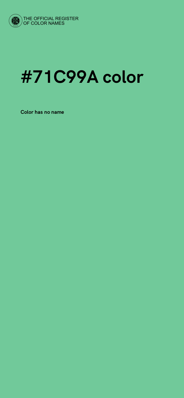 #71C99A color image