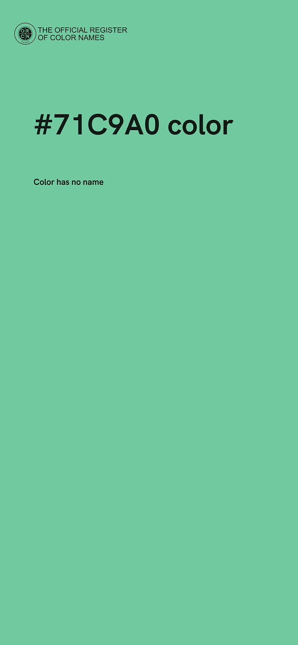 #71C9A0 color image