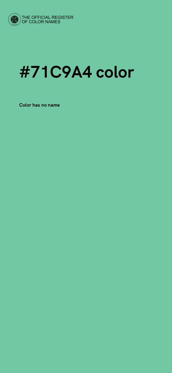 #71C9A4 color image
