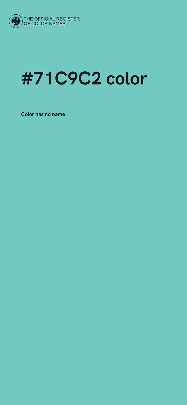 #71C9C2 color image