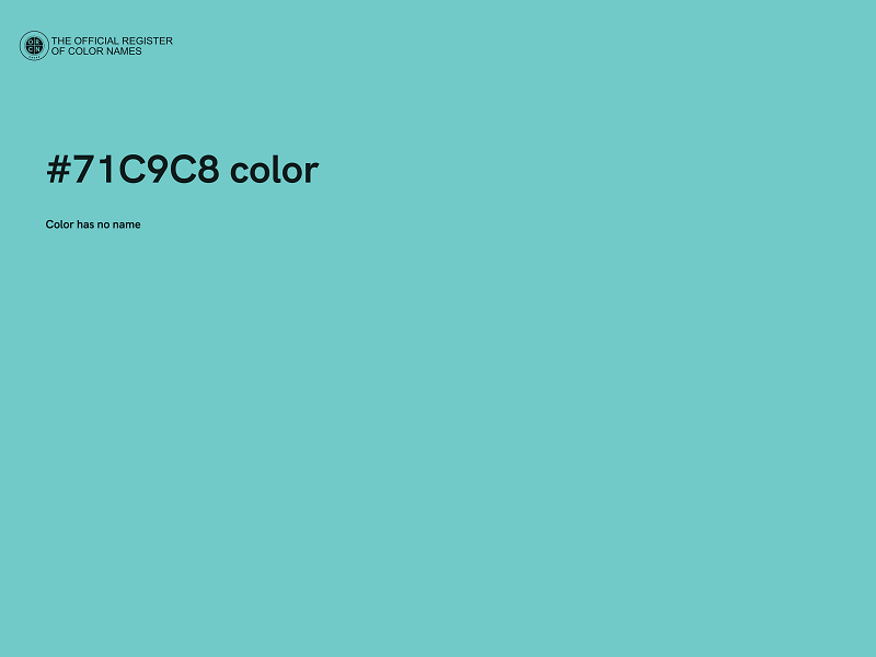 #71C9C8 color image