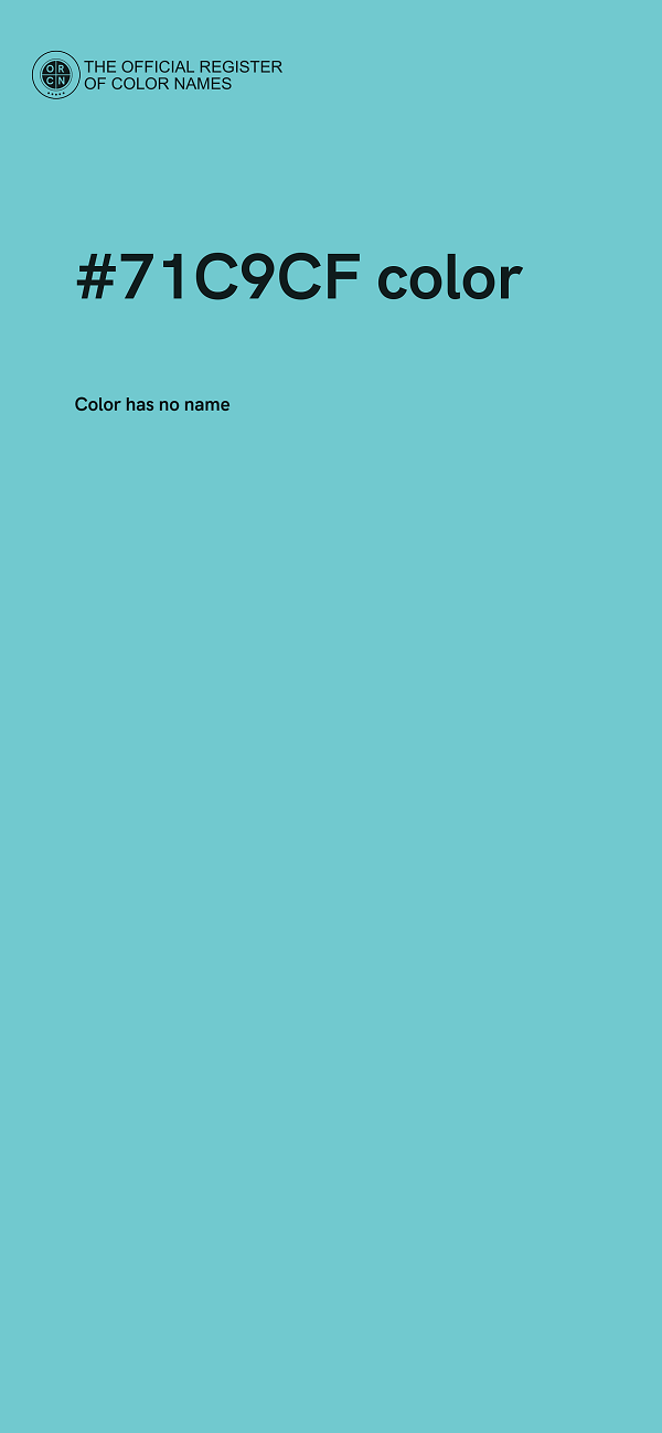 #71C9CF color image