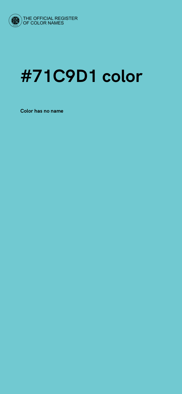 #71C9D1 color image