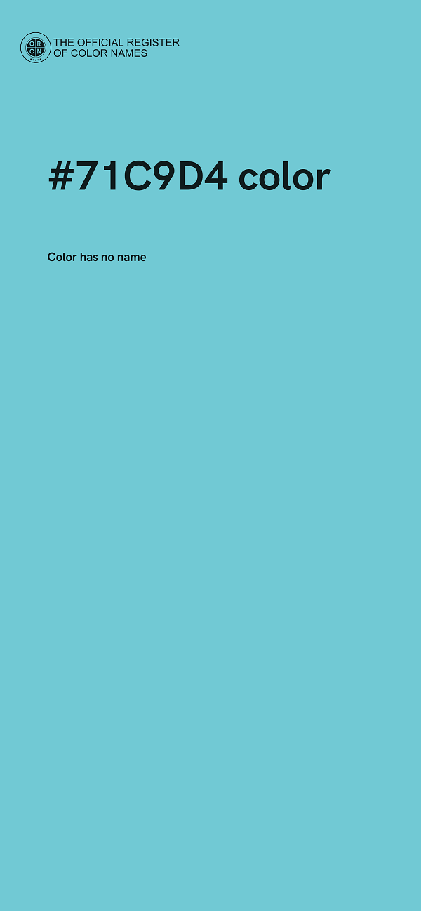 #71C9D4 color image
