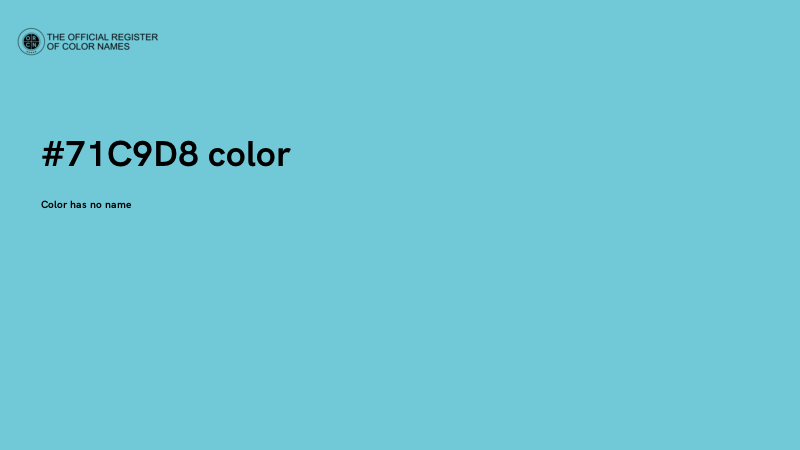 #71C9D8 color image