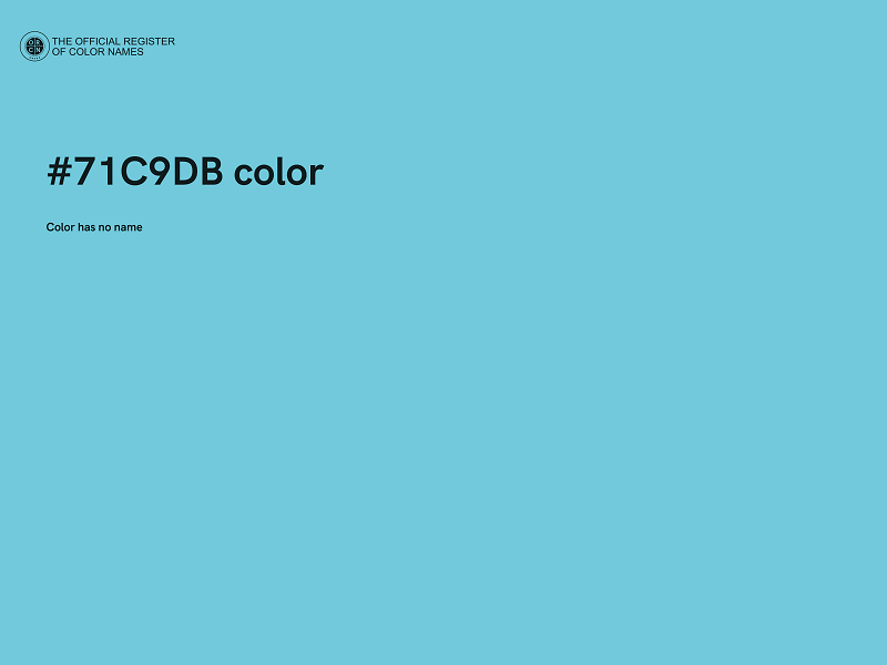 #71C9DB color image