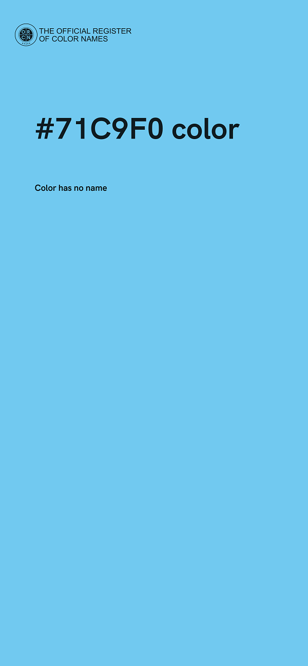 #71C9F0 color image