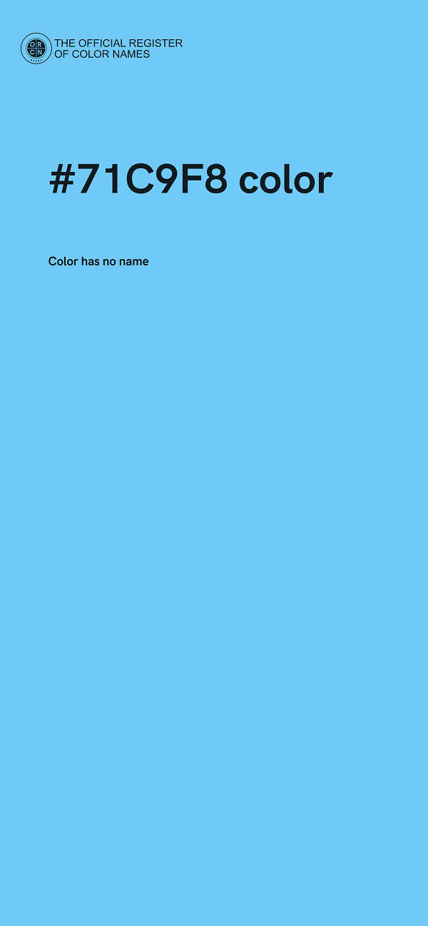 #71C9F8 color image
