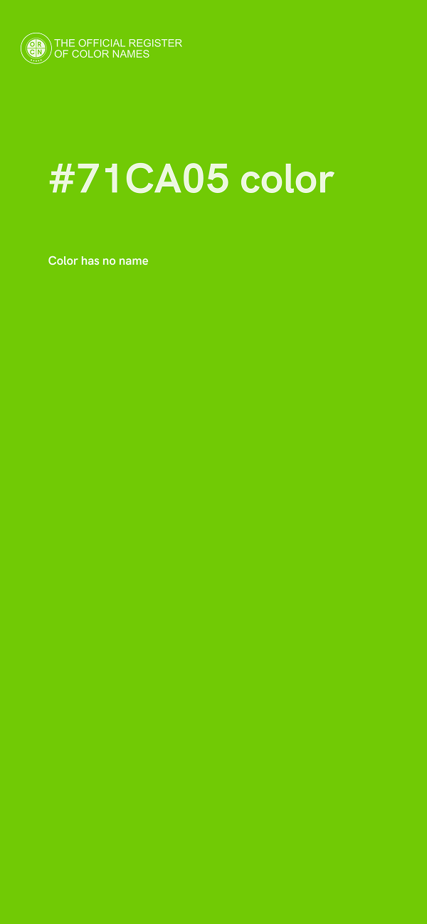 #71CA05 color image