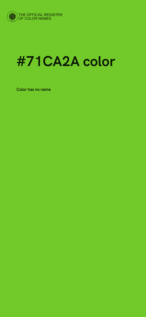 #71CA2A color image