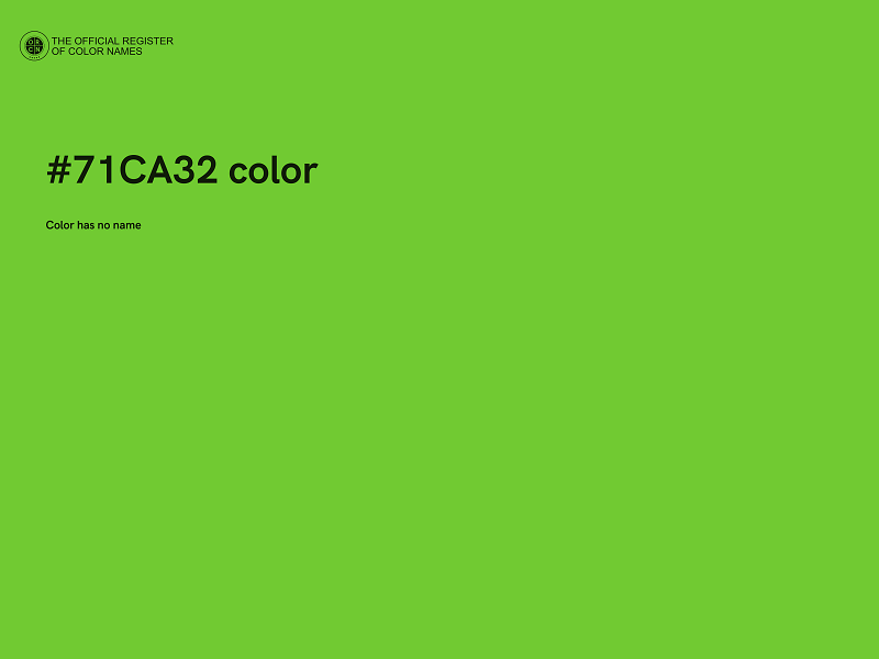 #71CA32 color image