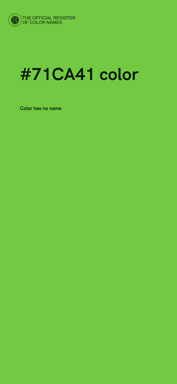 #71CA41 color image