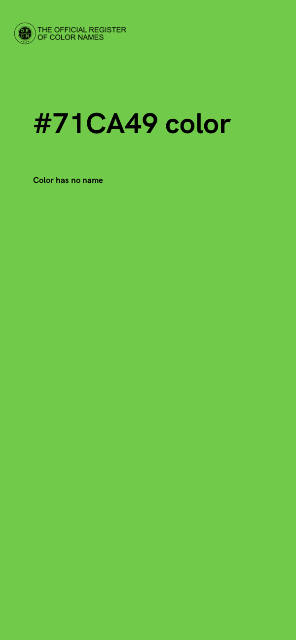 #71CA49 color image
