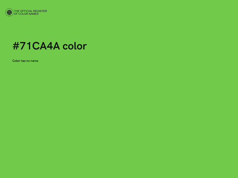 #71CA4A color image