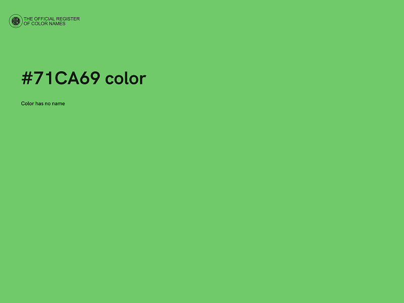 #71CA69 color image