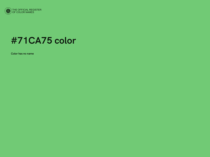 #71CA75 color image