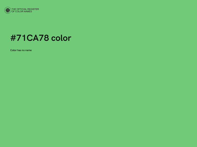 #71CA78 color image