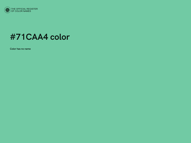 #71CAA4 color image