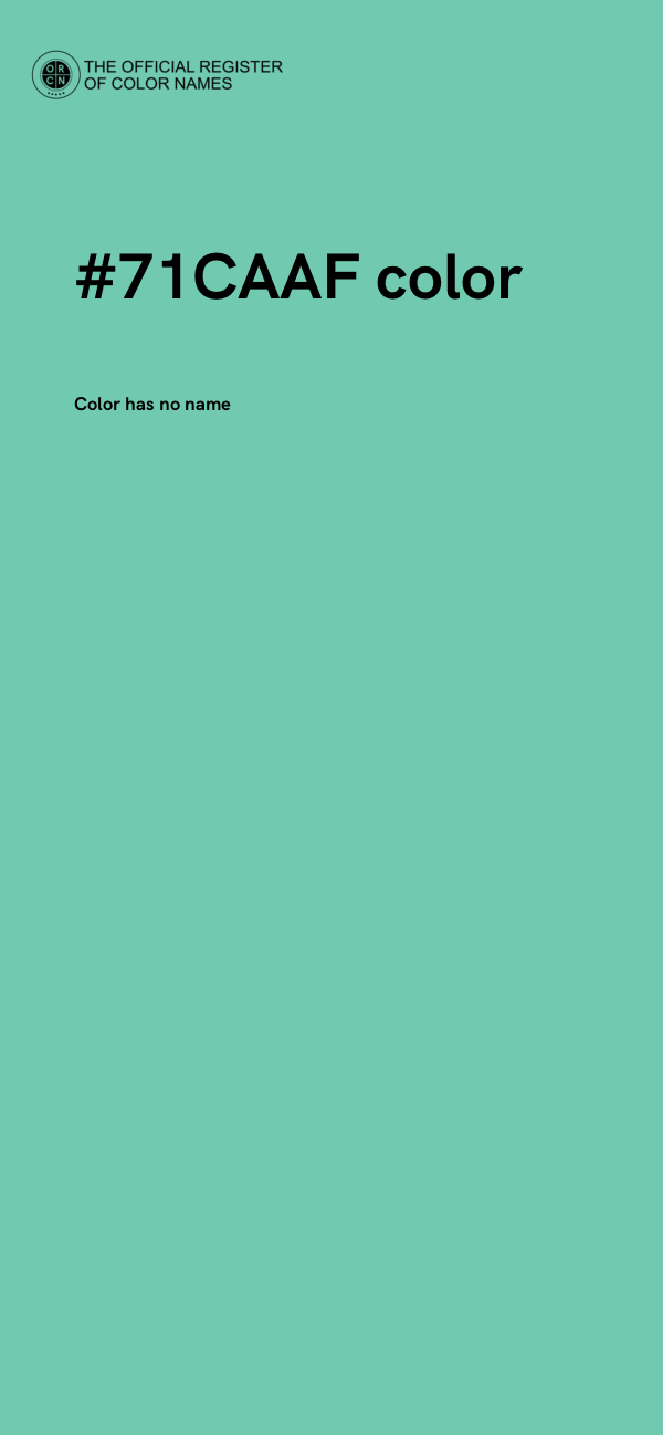 #71CAAF color image