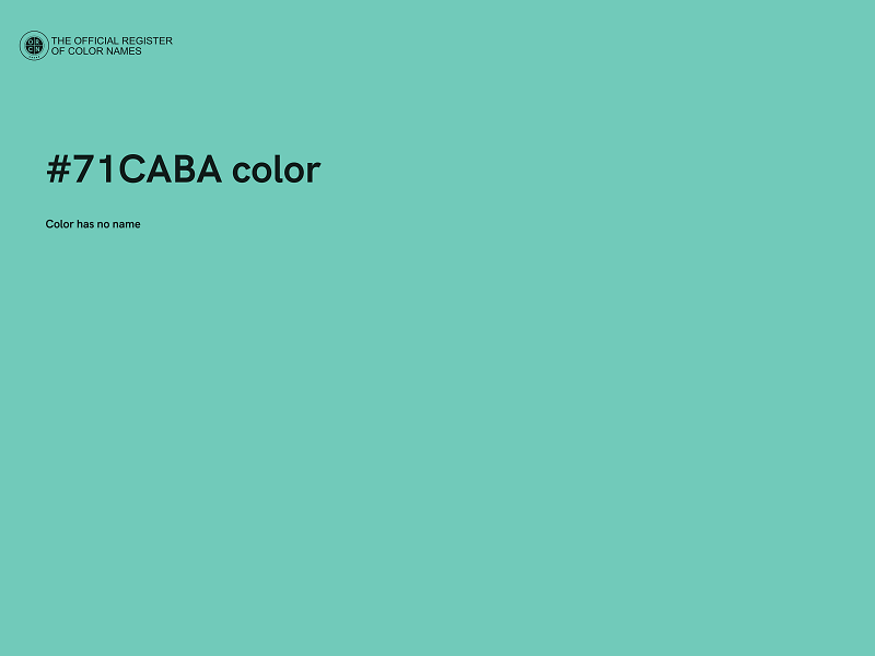 #71CABA color image