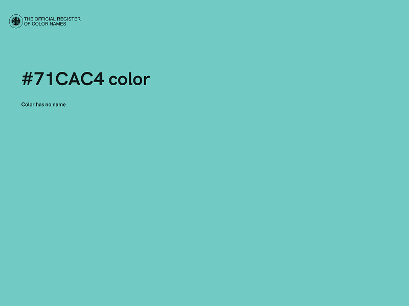 #71CAC4 color image