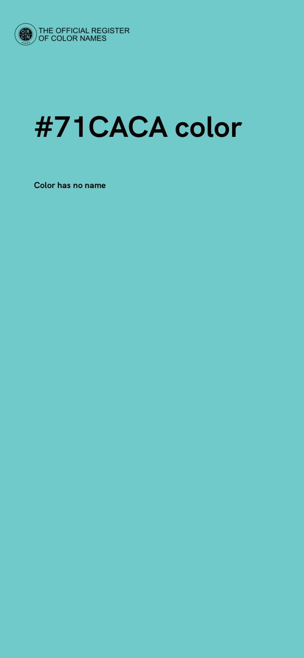 #71CACA color image