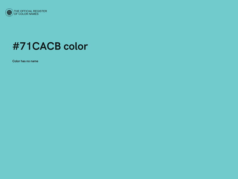 #71CACB color image