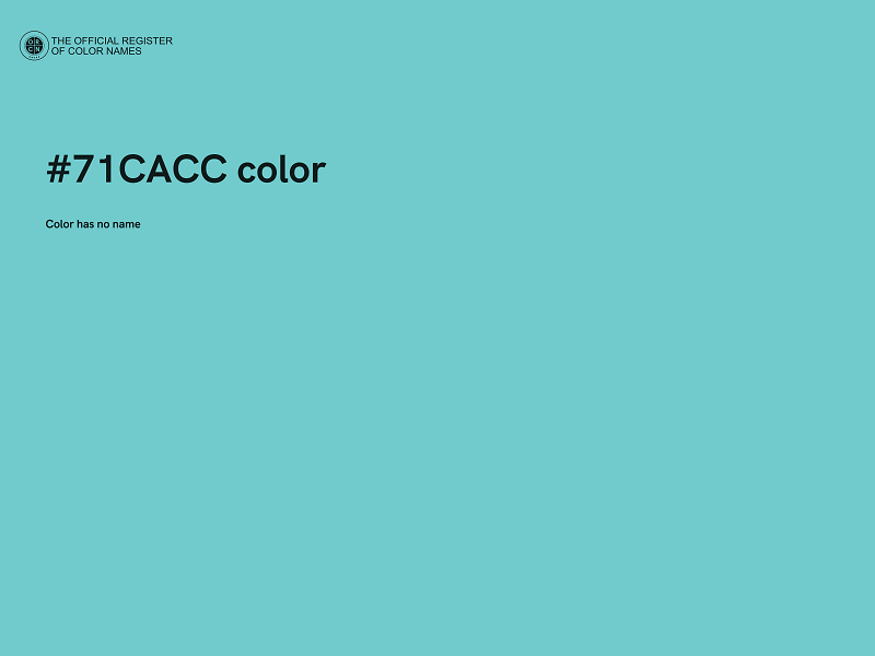 #71CACC color image