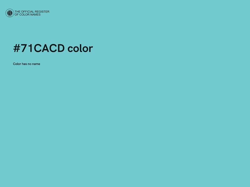 #71CACD color image