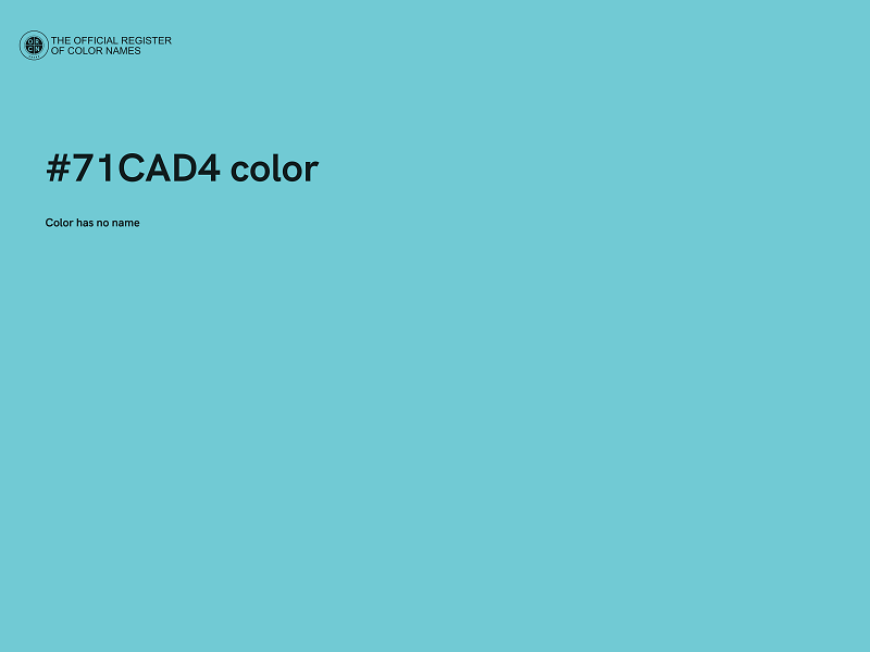 #71CAD4 color image