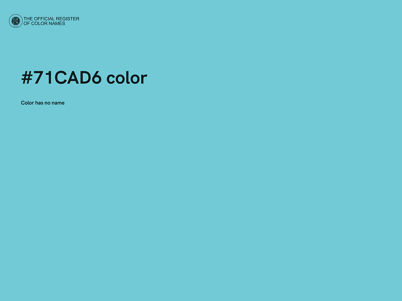 #71CAD6 color image