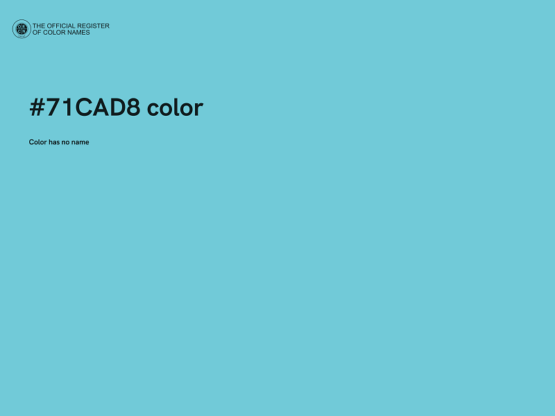 #71CAD8 color image