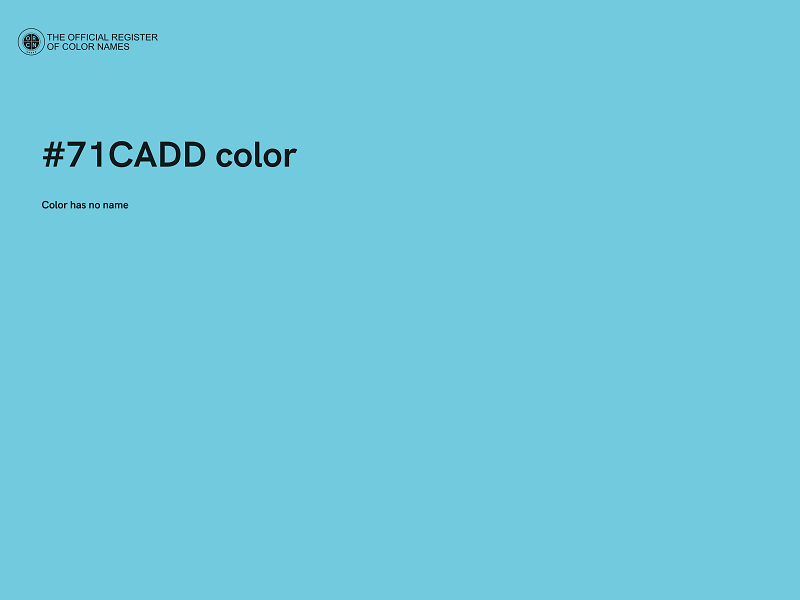 #71CADD color image