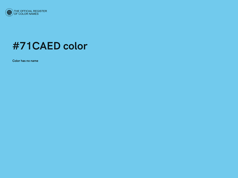 #71CAED color image