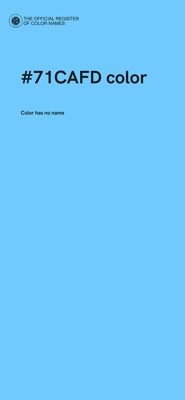 #71CAFD color image