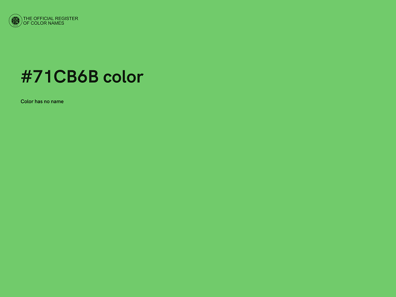 #71CB6B color image