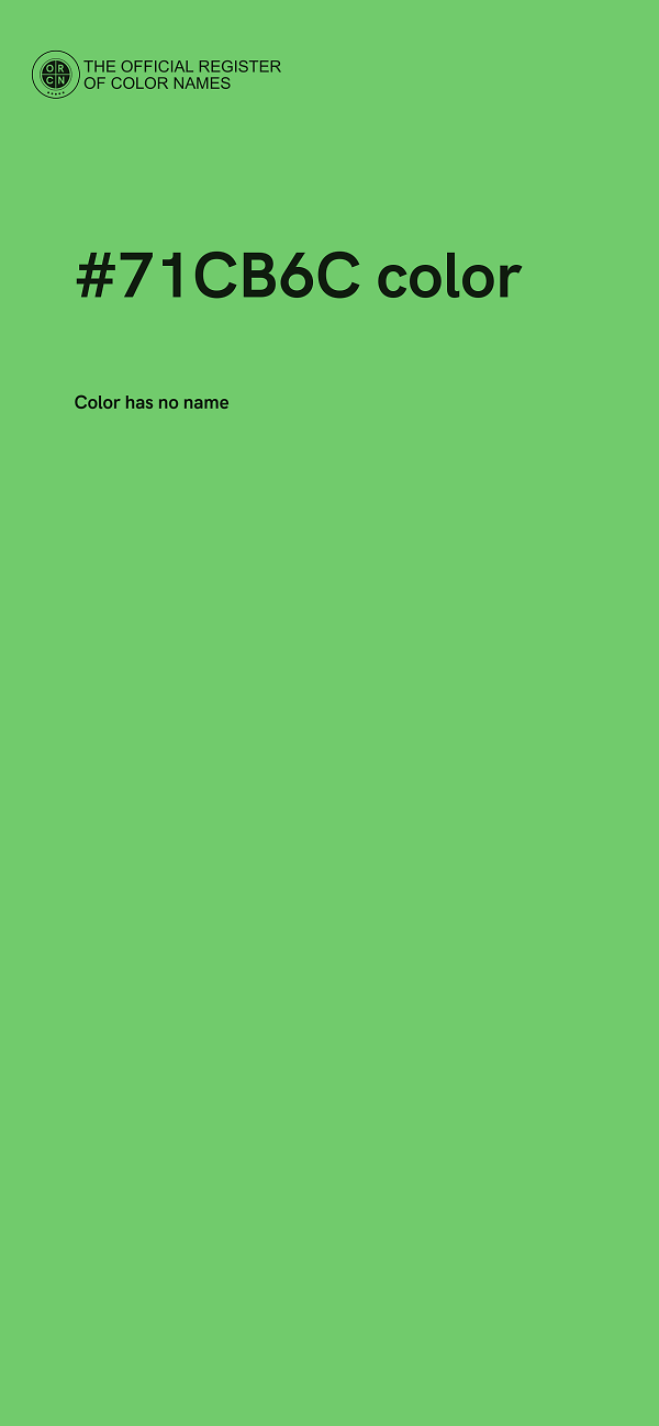 #71CB6C color image