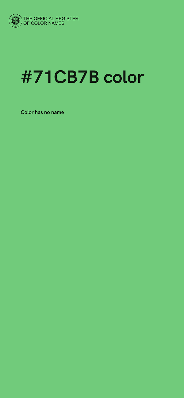 #71CB7B color image