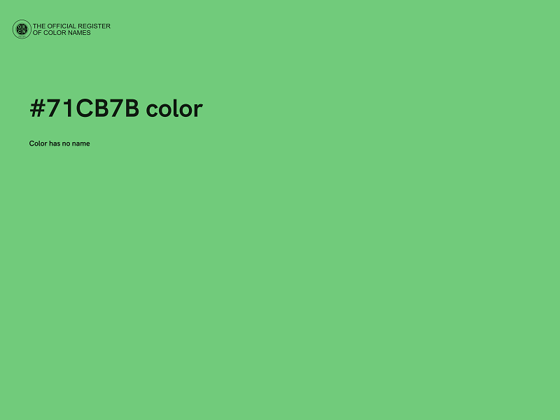 #71CB7B color image