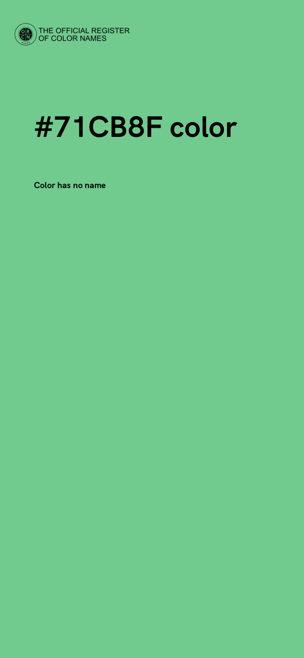#71CB8F color image