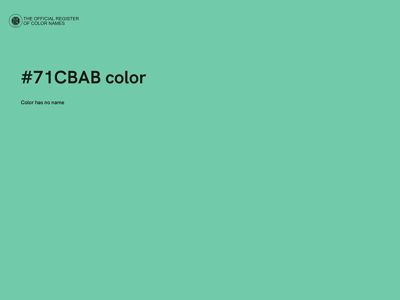 #71CBAB color image