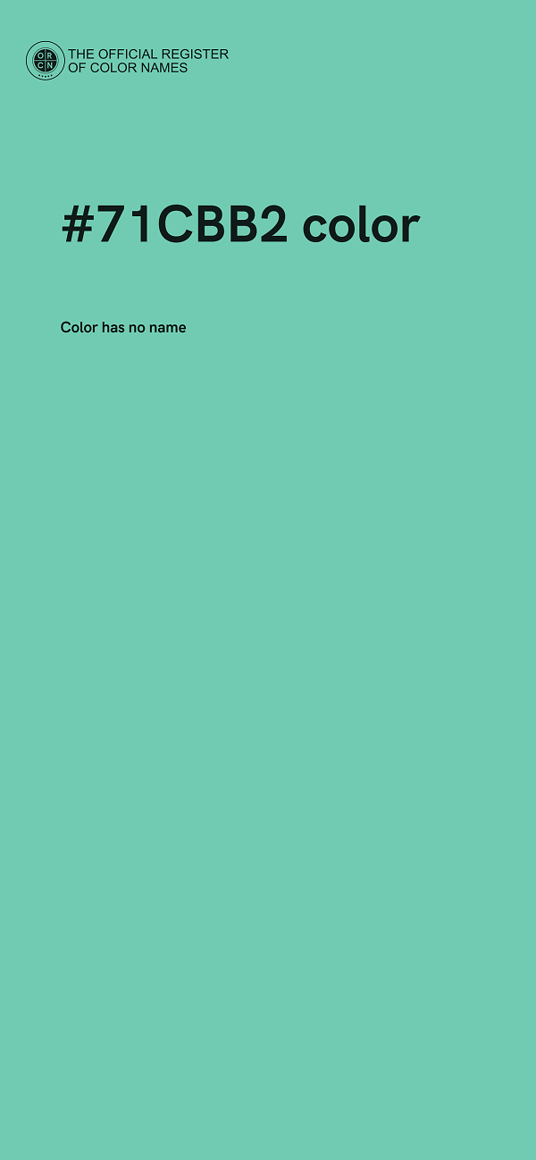 #71CBB2 color image