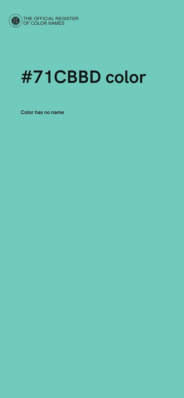 #71CBBD color image